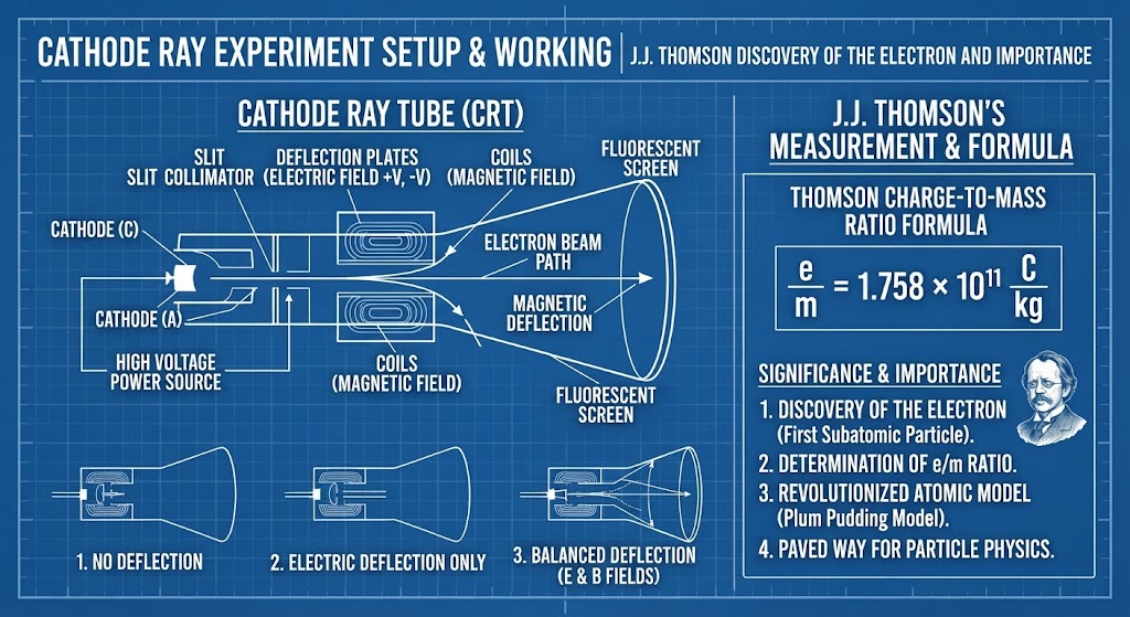 Cathode Ray Experiment: Setup, Working, J. J. Thomson’s Discovery of ...